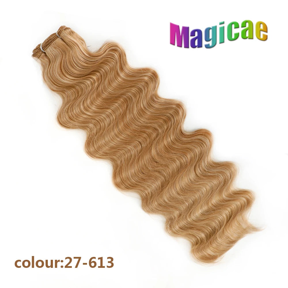 Magicae 30Inches Brown 12# M816# Sliver White Ombre Blond 613 Ombre 27# Body Wave High Temperature Synthetic Hair Extensions