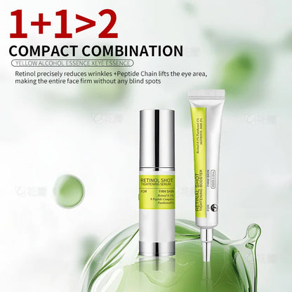 Vita A Retinol Shot Retinol Eye Cream Firms and Moisturizes, Shrinks Pores, and Lightens Dark Circles, Essence Korean Skincare