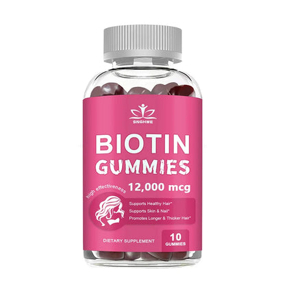 Collagen Gummies Biotin Gummies for Skin Care Health Nails Hair Growth Vitamins Collagen Protein Supplement