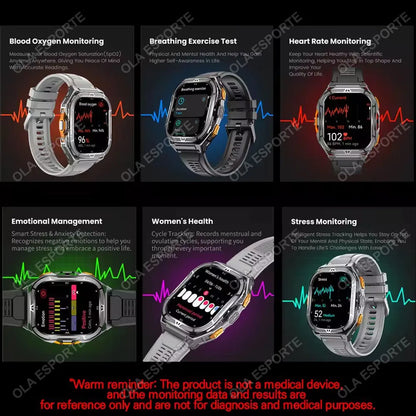 X5 Amoled 5ATM GPS Waterproof SmartWatch Men Built-in Dual-band GNSS Compass Military Sports Tracker Smart Watch Men Women 2025