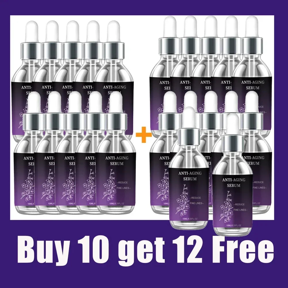 Premium Anti-Wrinkle Hyaluronic Acid Serum - Reduces Fine Lines Deep Hydration Firms Skin Fast Absorption Non-Greasy