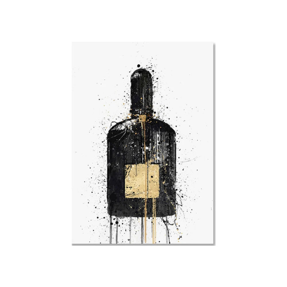 Abstract Street Graffiti Ink Style Perfume Stylized Wall Art Posters Home Room Decor Canvas Painting Mural Picture Print Artwork