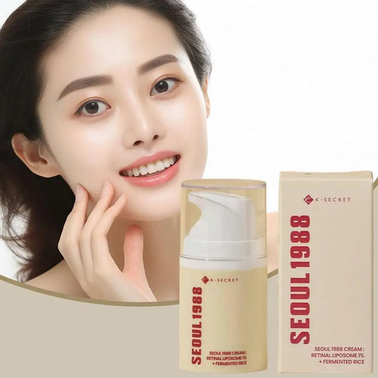50ml Seoul 1988 Retinol Rice Soothing and Firming Cream Improves Dry and Rough Skin, Lifting and Firming Moisturizing Cream