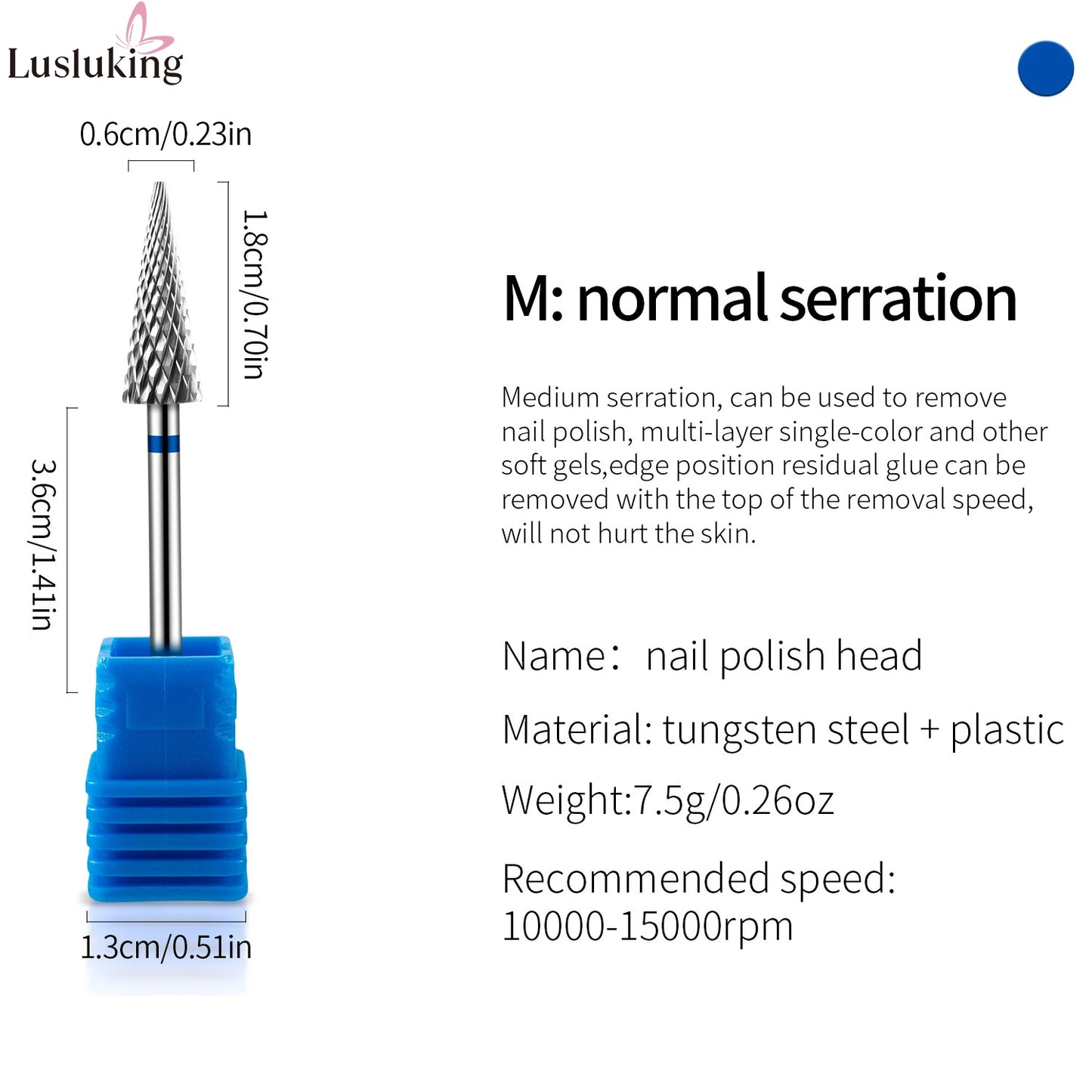 Tip Tungsten Carbid Nail Drill Bits Electric Manicure Drill Accessory Milling Cutters for Nail Gel Polish Remover Nail Tools