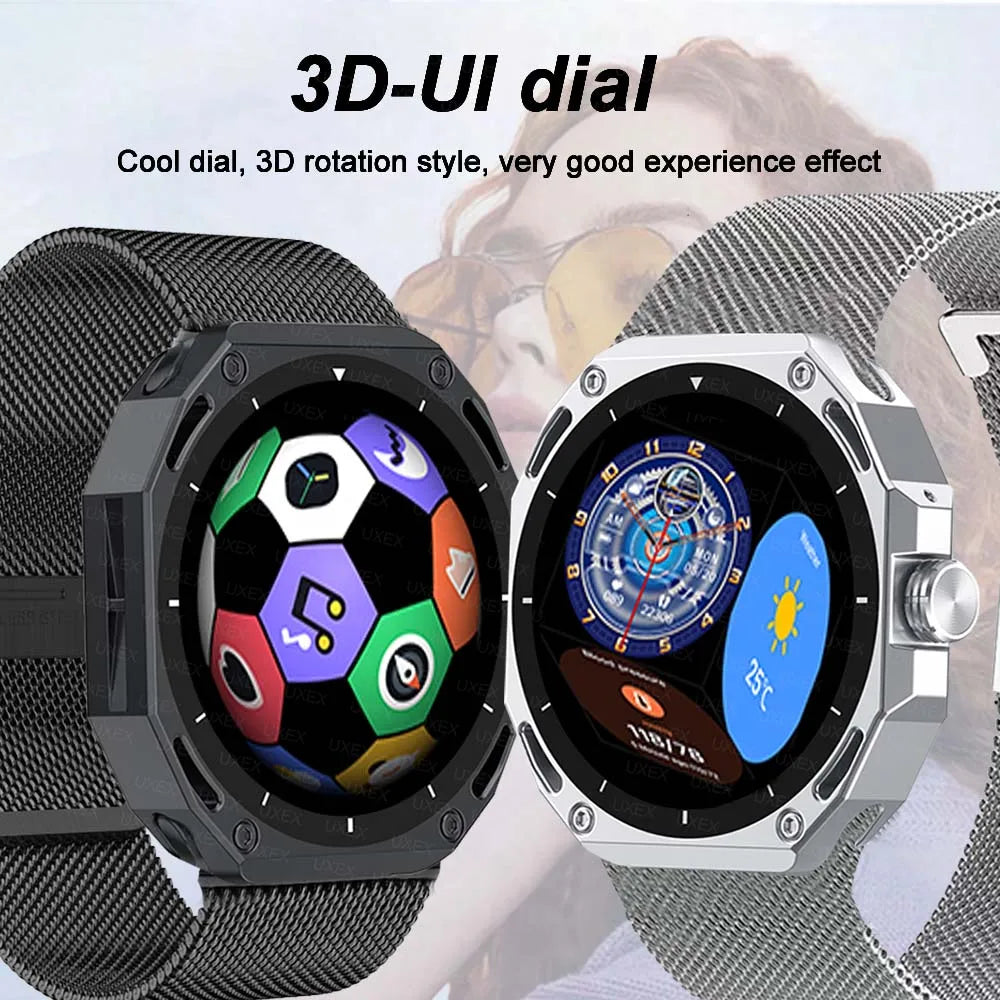 Business Smart Watch Watch Men 1.53 HD Screen Full Always On Display Bluetooth Call Custom Photo 3D UI Smart Watch Women Outdoor