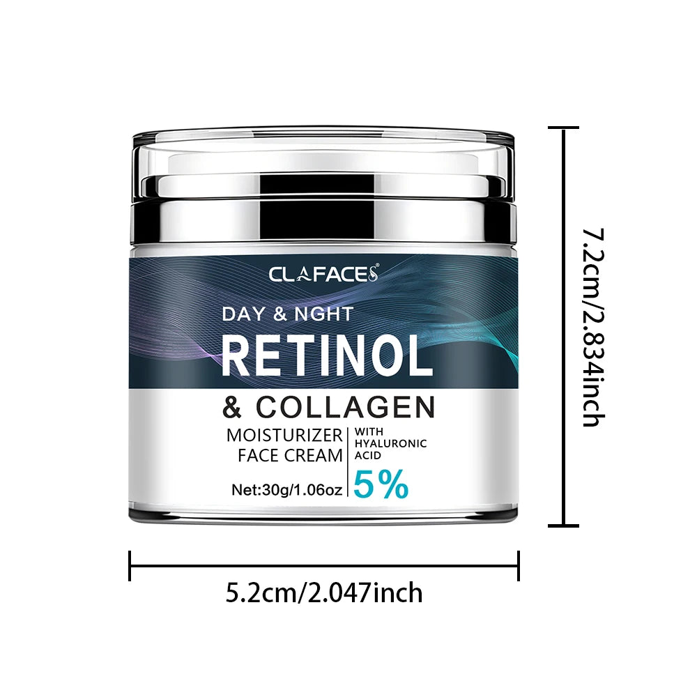 Retinol Face Moisturizer Moisturizing Cream Fade Fine Lines Shrink Pores Younger Brightening Whitening Smooth Firming Cosmetic