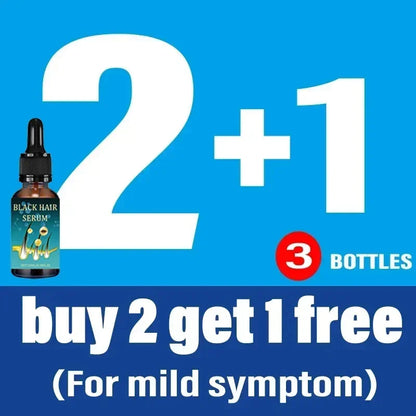 Natural Anti Gray Hair Serum - Repair White & Darkening Hair | Nourishing Hair Care Remedy