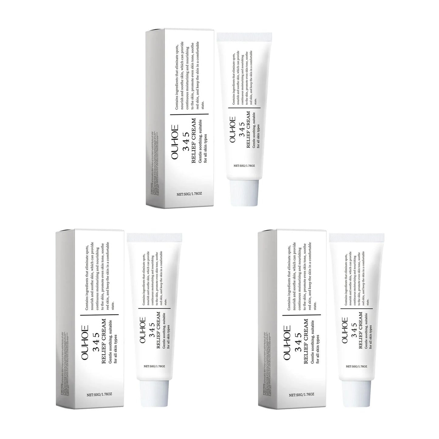 345 Relief Cream Hydrating Nourish The Skin Soothing Care Face Lifting Tightening Brighten Skin Tone Beauty Moisturizing Cream