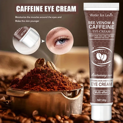 Bee Venom and Caffeine Eye Cream for All Skin - 20g, Deeply Nourishes and Tightens, Contains Aloe Vera and Avocado, Alcohol-Free