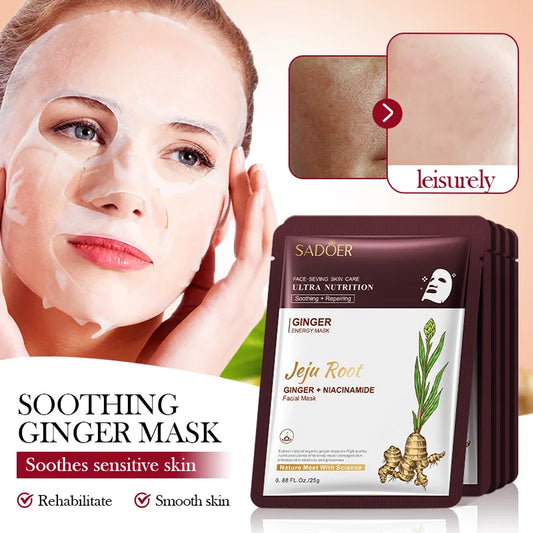 Skin Care Stuff Mask Face Niacinamide Masks Korea Ginger Whitening Aloe Vera Original Gel Collagen Night Wrapping Cleaning Set