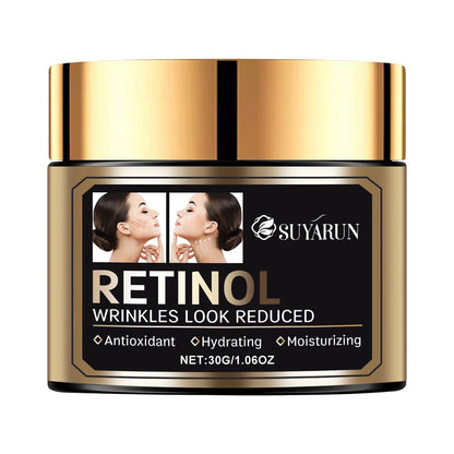 SUYARUN Premium Anti-Aging Retinol Face Cream with Hyaluronic Acid & Vitamin E – Deep Moisturizing, Wrinkle Reduction.