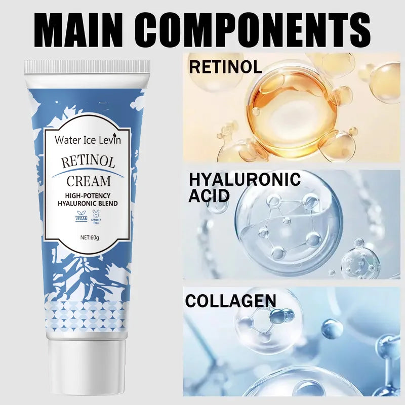 Water Ice Levin Retinol Cream - High-Potency Hyaluronic Blend for Moisturizing and Brightening Skin - Vegan & Cruelty Free