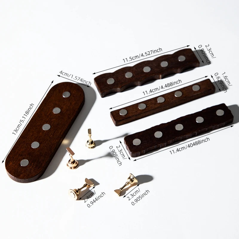 RS NAIL Wooden Nail Practice Stand False Nail Tip Display Base Holder Gel Polish Exercise Showing Shelf Manicure Supplies Set