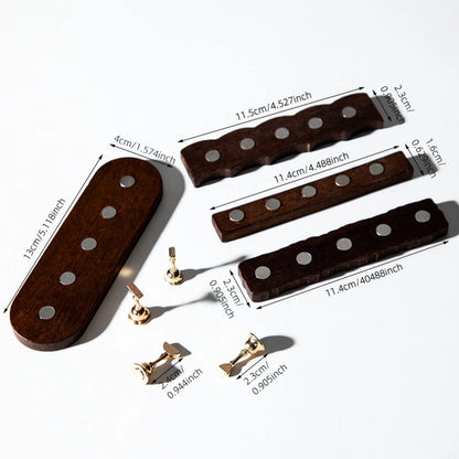 RS NAIL Wooden Nail Practice Stand False Nail Tip Display Base Holder Gel Polish Exercise Showing Shelf Manicure Supplies Set