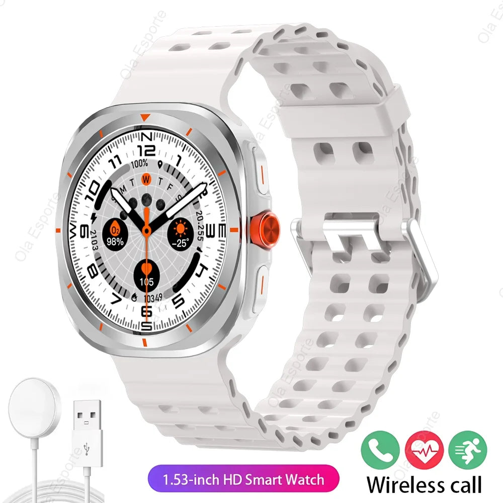 2025 Smart Watch GT7 Ultra HD AMOLED Screen Bluetooth Talk Heart Rate Health Monitoring Men Women Sports Watches For iOS Samsun