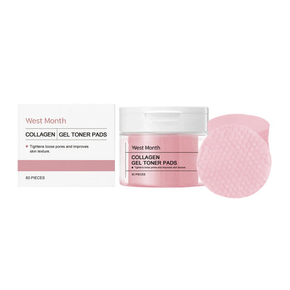 WEST MONTH Collagen Pad Face Brightening Deep Moisturizing Gentle Skin Care Improving Skin Elasticity Firming Cleansing Gasket