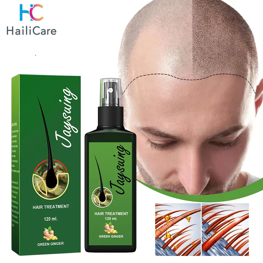 Fast Ginger Hair Growth Spray Roots Grow Anti Hair Loss Serum Liquid Scalp Damaged Treatment Repair Care Products Beauty Health