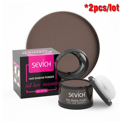 Sevich Hairline Shadow Powder Instantly Black Root Cover Up Natural Hair Filling Hair Fluffy Powder Waterproof Hair Concealer
