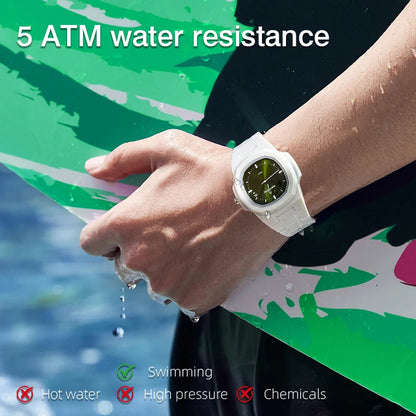 NORTH EDGE VOLT New Smart Watch Men Digital Watch Sports Swimming Fashion Simple Light Square Watch For Men Women Waterproof 50M