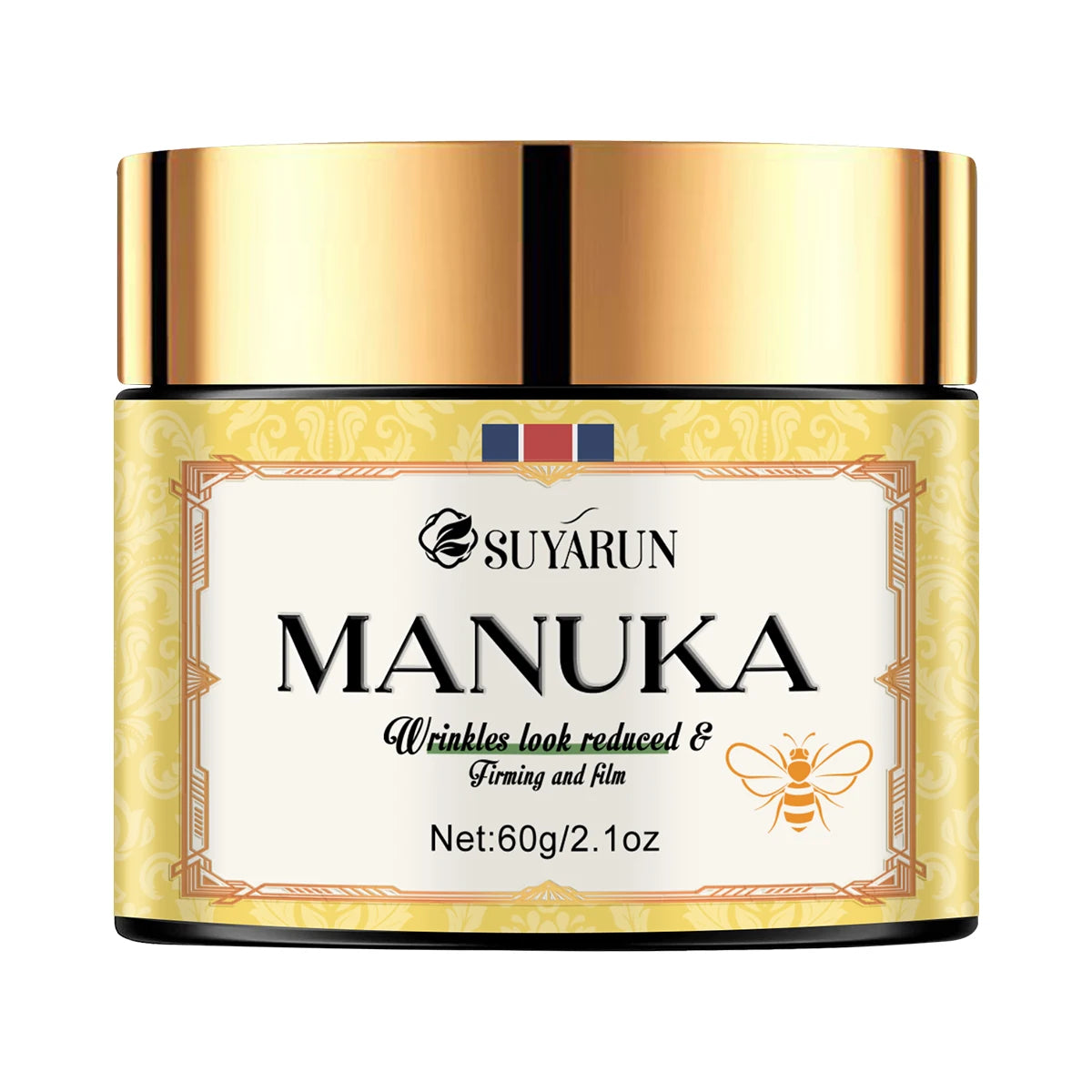 SUYARUN Manuka Honey Collagen & Retinol Moisturizer - Deep Hydration, Skin Repair, Brightening - For All Skin Types.