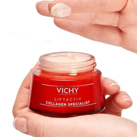 VICHY Collagen Firming Night Cream Reduces Wrinkles Make Skin Clear Tighten Skin For Every Skin Type Moisturizing Cream