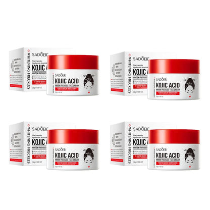 1/2/4pcs SADOER Kojic Acid Face Cream Moisturizing Freckle Removing Creams Brightening Hydrating Facial Cream Skin Care Products