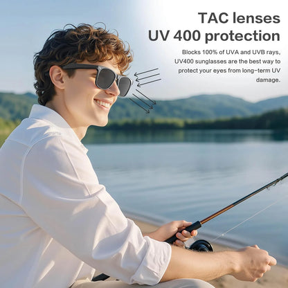2025 New AI 800W camera Smart Glasses Recording Videos Photo Recognition Answer Translation TWS Earphone Music Bluetooth Glasses