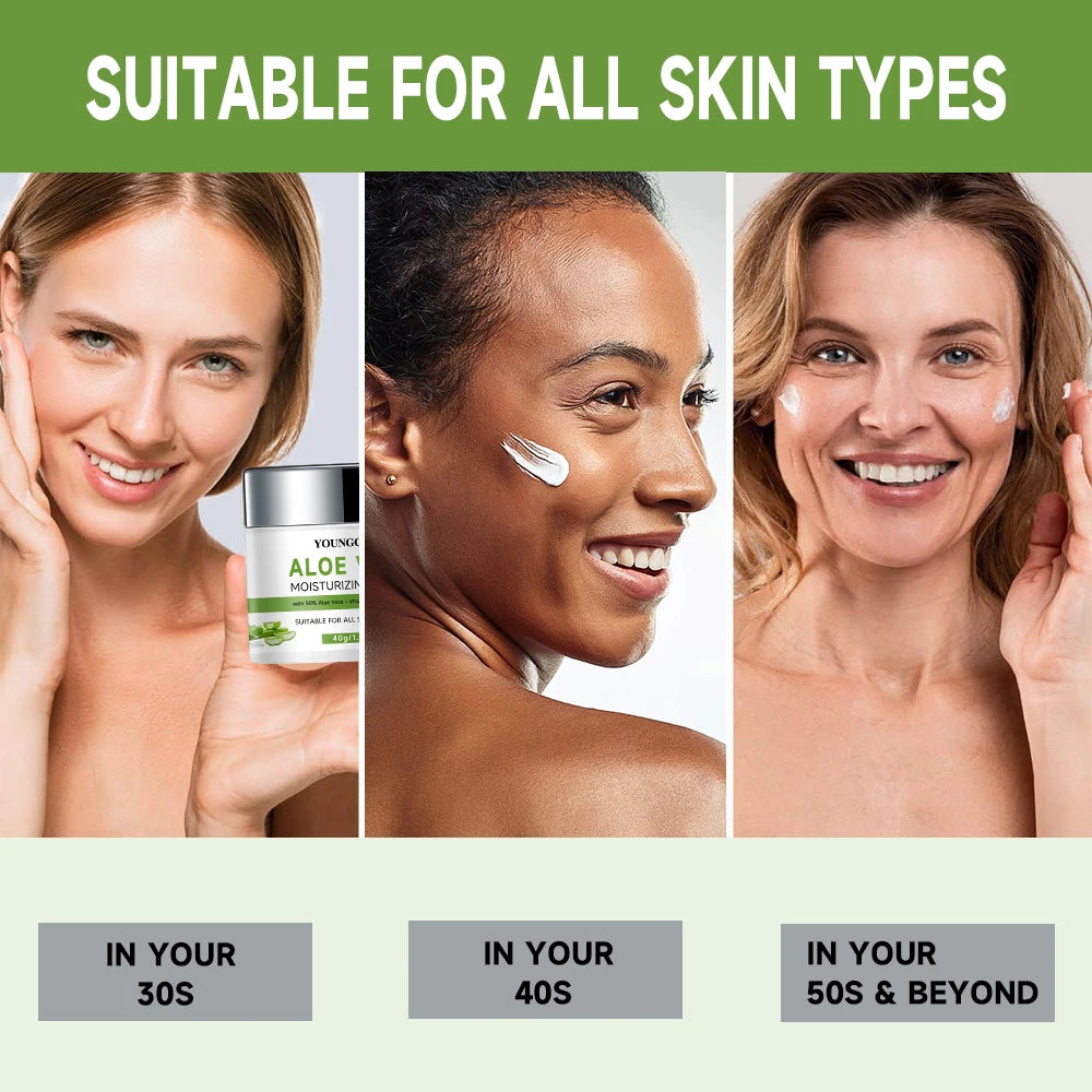 Natural Aloe Vera Gel Face Cream Moisturizing Blackhead Removal Creams For Women Korean Skin Care Products Cosmetics Nourishing