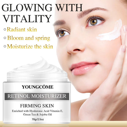YOUNGCOME Retinol Collagen Face Cream | Moisturizing & Hydrating | Whitening & Spot Lightening | Gold Formula Face Cream