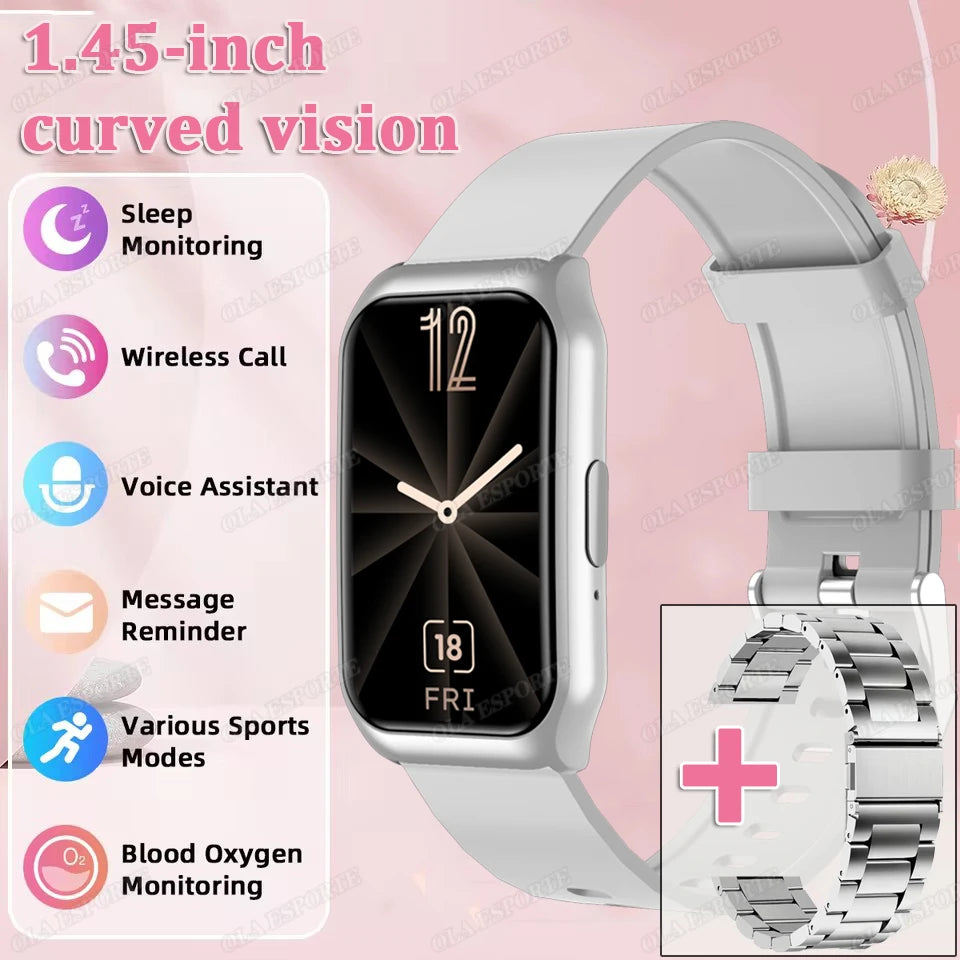 New Curved Screen Smart Watch 2025 For Health Watch Heart Rate Blood Oxygen/Pressure Sleep Monitor Sports Waterproof Smartwatch