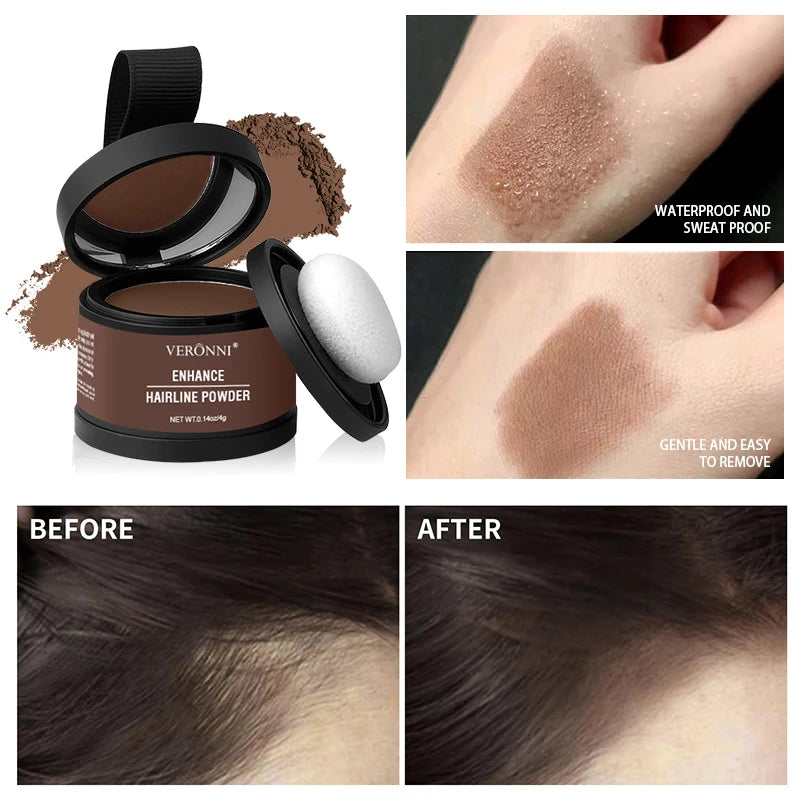 Hair Line Powder 14 colors Black Root Cover Up Natural Instant Waterproof Hairline Shadow Powder Hair Concealer Coverage Makeup