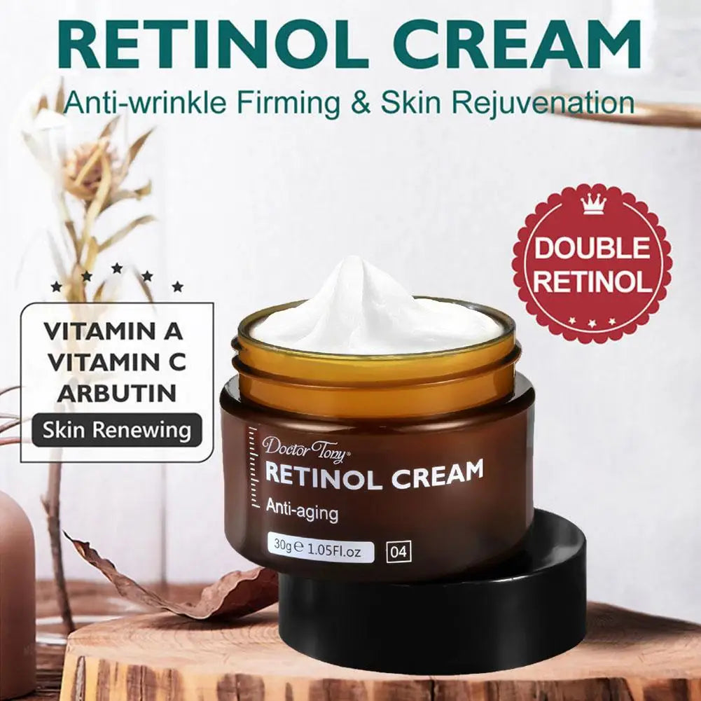 Retinol Facial Cream Anti-Aging Remove Wrinkle Firming Lifting Whitening Deep Moisturizing Facial Skin Care