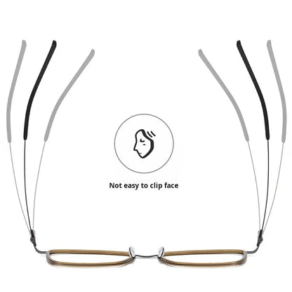 Linde Replica Classic Circular Frame Eyeglasses Prescription Titanium Alloy Eyewear Comfortable Reading Myopia Glasses 698009