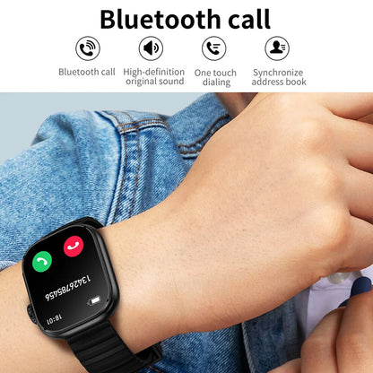 Man Smart Watch Flashlight Temperature Monitor Bluetooth Call Smartwatch Fitness Clocks Waterproof Watches for Women Xiaomi 2025