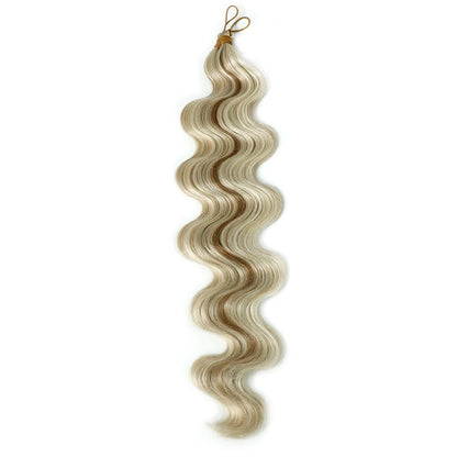 28 Inches Body Wave Crochet Braids Hair Synthetic Brown Twist Braiding Hair Extension Ombre Blond 6/613 Black Color Soft Twist