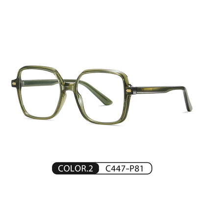 Women Fashion Acetate Blue Light Blocking Computer Glasses Without Degrees Female Square Eyewear Spectacles Frames BC907