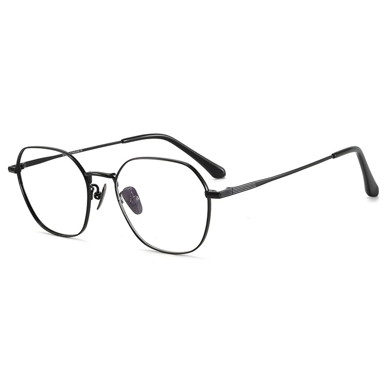 BCLEAR New Arrival Fashion Men Women Pure Titanium Eyeglasses Frames Fashion Literary Retro Prescription Spectacles Ultra-light