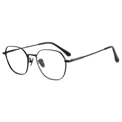 BCLEAR New Arrival Fashion Men Women Pure Titanium Eyeglasses Frames Fashion Literary Retro Prescription Spectacles Ultra-light