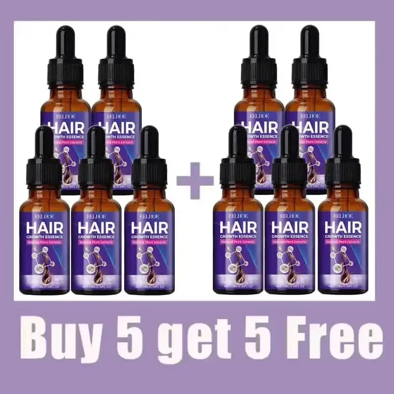 Hair Growth Essential Loss Regrowth Treatment Strengthens Hair Nourishes Scalp Light Weight Non Greasy Improve Scalp Circulation