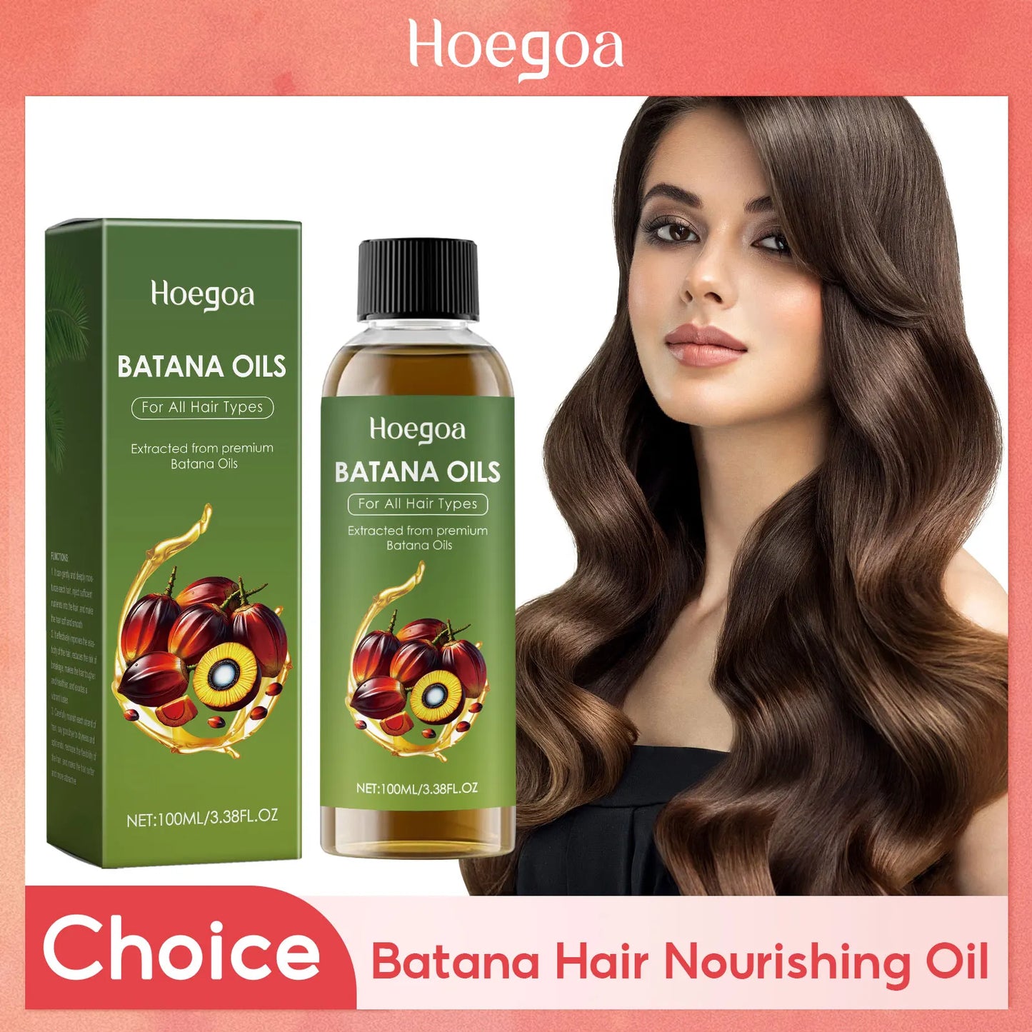 Natural Batana Oil Hair Growth Strengthens Scalp Reduce Loss Anti-Breakage Hair Smoothing Nourishing Hair Product For Men Women