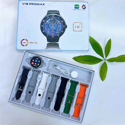 New Waterproof Smart Watch 2025 Heart Rate Multi-Strap Smartwatch Sleep Monitoring Sports Bluetooth Call Men Women Smartwatch