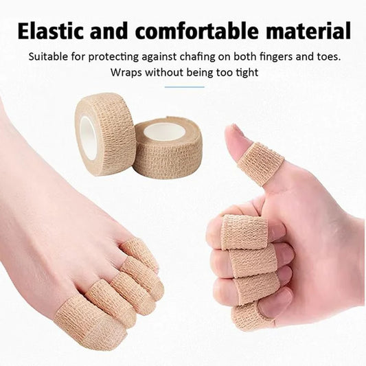 Toe protection, self-adhesive bandage, fungal nail polish, foot and finger protection, nail coating, toe and finger protection