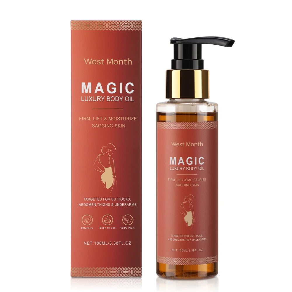Women's Magic Body Firming Oil for Abdomen And Thighs - Deep Hydration Fast-Absorbing Full Body Dry Skin Firming Solution