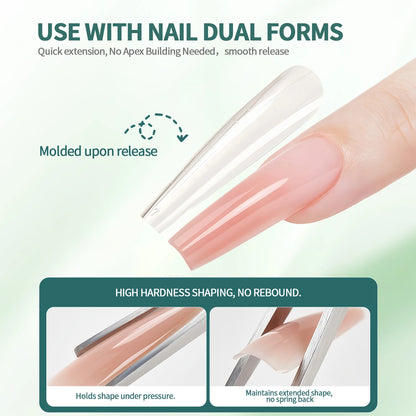 Nailpop 30/100g Hard Gel Milky Smooth UV Nail Gel for Quick Extension Long Lasting Soak Off Nail Builder Gel Nail Art Manicure