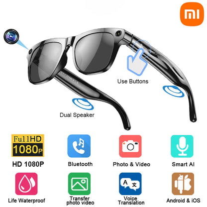 Xiaomi Fashion AI 100MP Camera Smart Glasses Waterproof Bluetooth Call Playing Music Smart Glasses Identify Pictures Use ChatGPT