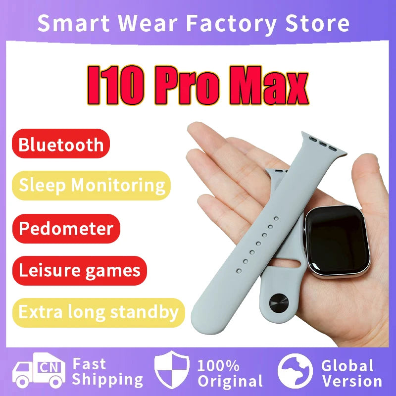 I10 Pro Max 2025 New Smart Watch Sport Fitness Tracker Custom Dial Smartwatch Men Women Gift