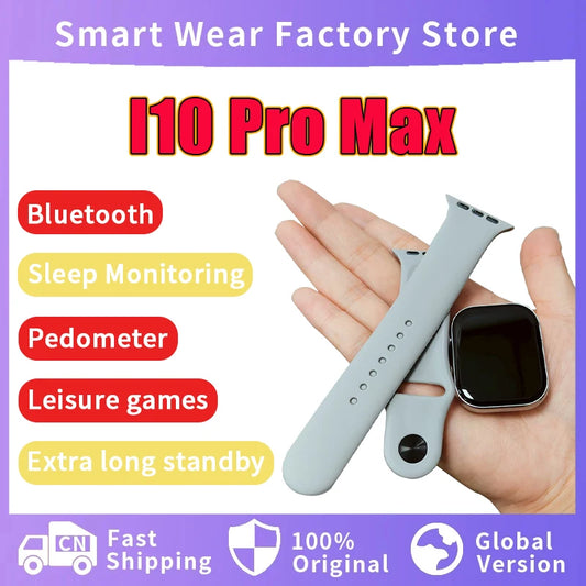 I10 Pro Max 2025 New Smart Watch Sport Fitness Tracker Custom Dial Smartwatch Men Women Gift