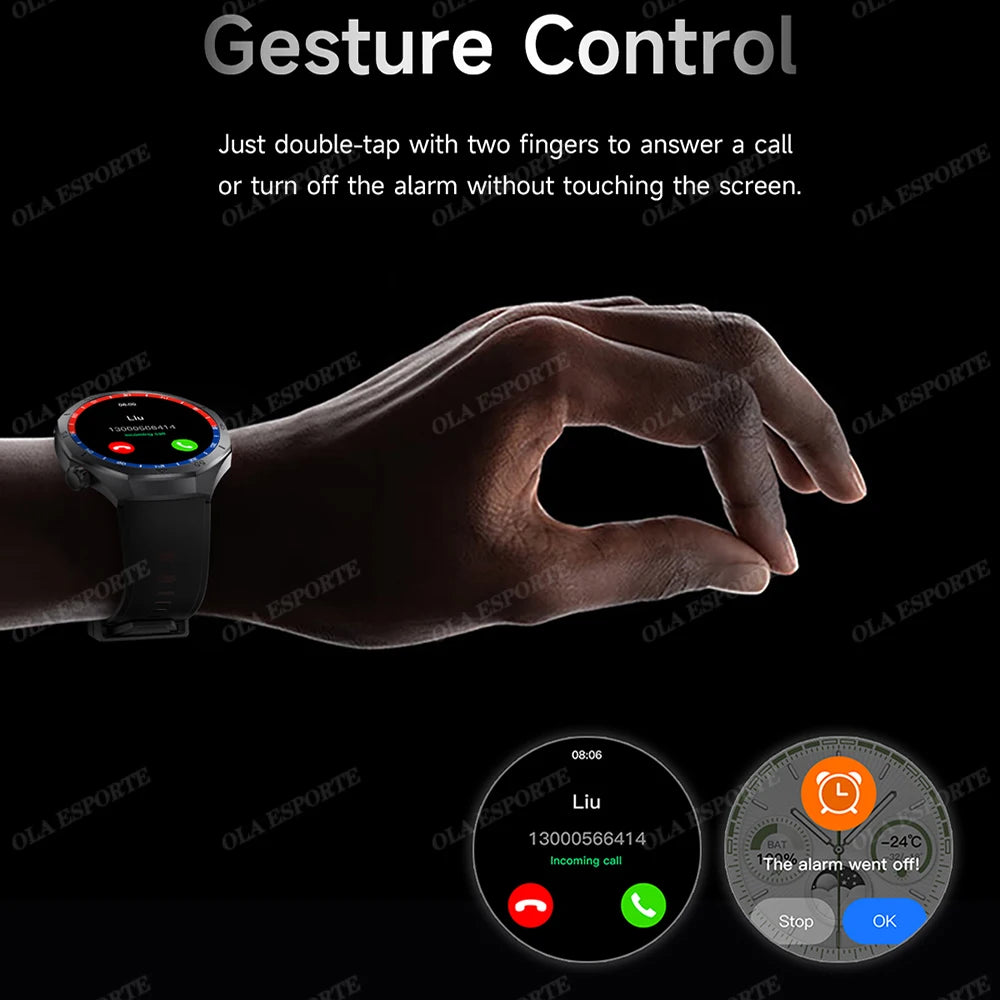 2025 WATCH 5 Smart Watch Men 1.52" HD AMOLED Screen Heart Rate Monitor Bluetooth Call GPS Sport Fitness Tracker Smartwatch Women