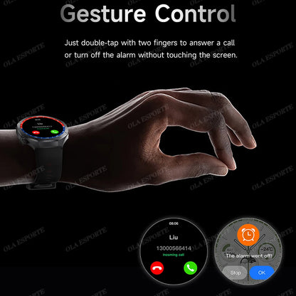 2025 WATCH 5 Smart Watch Men 1.52" HD AMOLED Screen Heart Rate Monitor Bluetooth Call GPS Sport Fitness Tracker Smartwatch Women