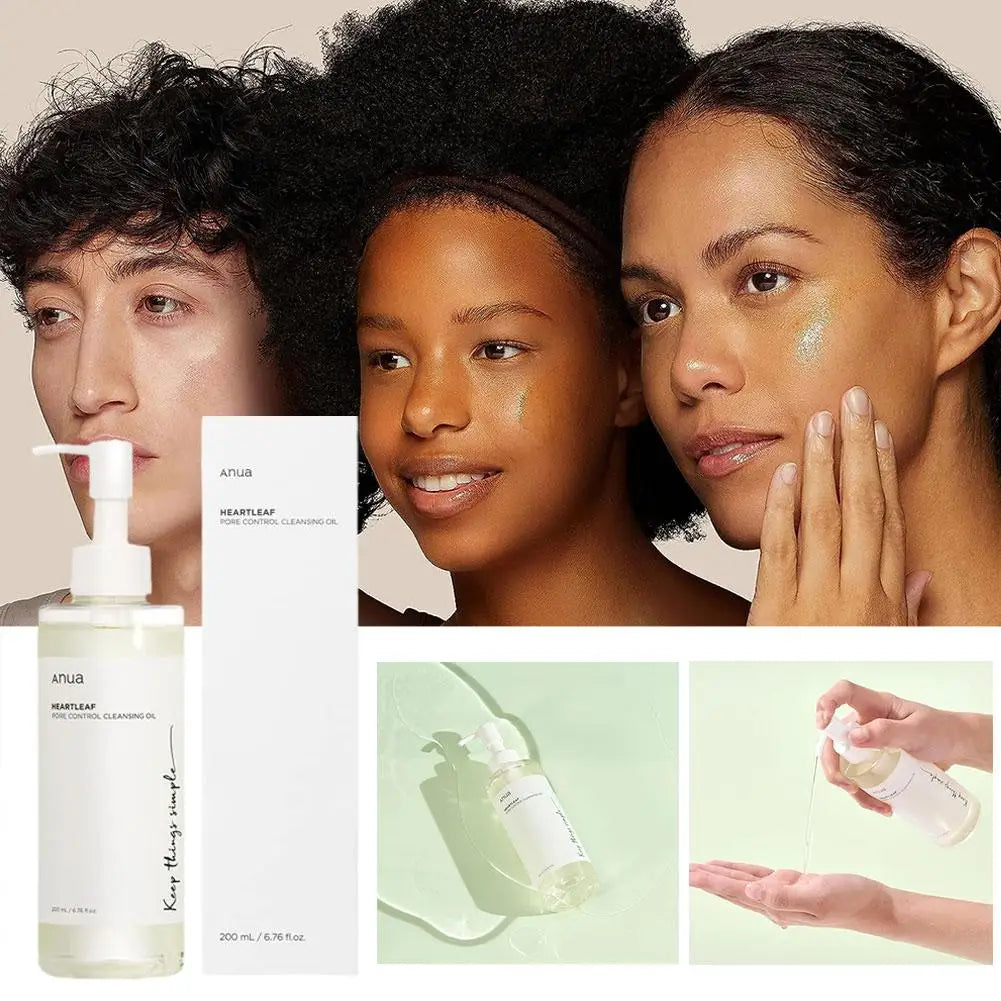 ANUA Heartleaf Pore Control Cleansing Oil Pore Control And Black Point Removal Facial Cleanser Ideal For Daily Use 200ml New